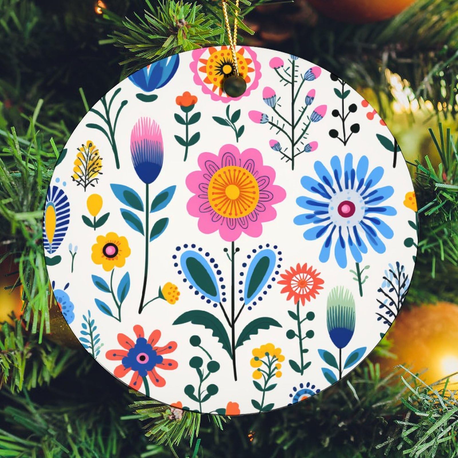 Amazon.com: Christmas Ornament Wildflowers Floral Botanical Floral